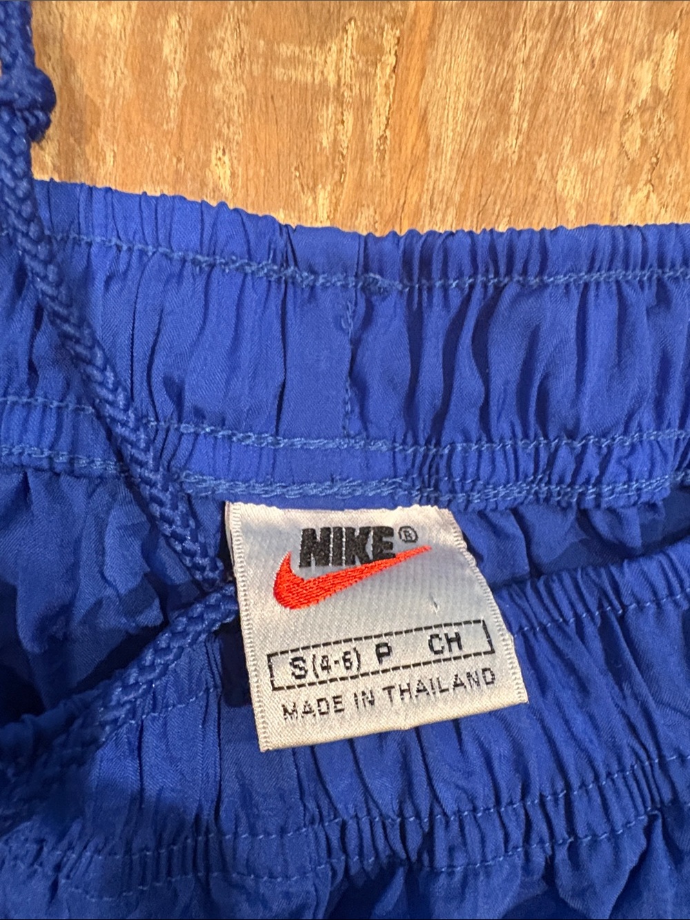 Nike Blue Athletic Shorts with White & Green Accents - Picture 4 of 4